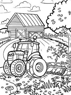 Biler - fargeleggingsark for barn