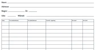 Forhåndsvisning av Kjørebok