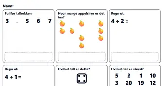 Forhåndsvisning av Matteoppgaver